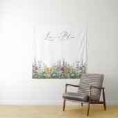 Tenture L'amour est dans la Fête des mariées fleurie Fleur (En situation)