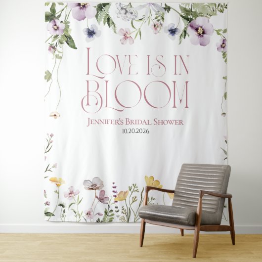 Tenture L'amour est en fleur | Arrière-plans de Fêtes des (En situation)