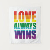 Tenture L'amour gagne toujours (Devant)