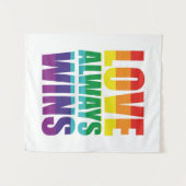 Tenture L'amour gagne toujours (Devant (Horizontal))