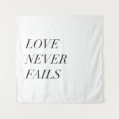 Tenture l'amour ne faillit jamais (Devant)