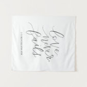 Tenture l'amour ne faillit jamais | 1 Corinthiens 13:8 (Devant (Horizontal))