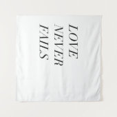 Tenture l'amour ne manque jamais (Devant (Horizontal))