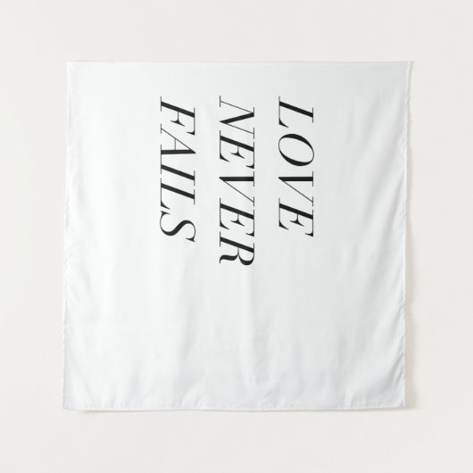 Tenture l'amour ne manque jamais (Devant (Horizontal))