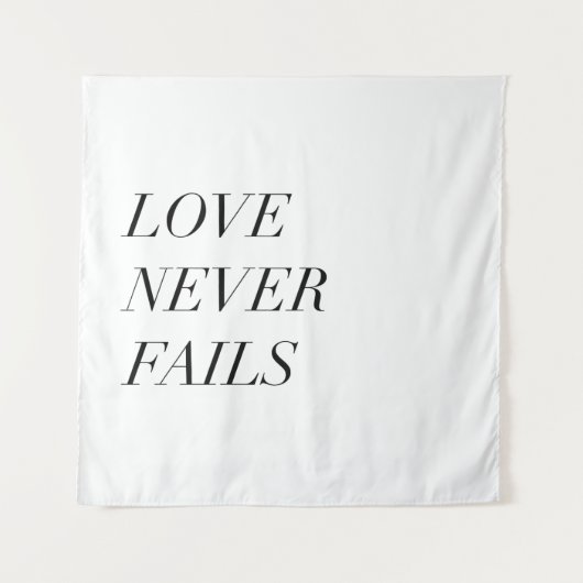 Tenture l'amour ne manque jamais (Devant)