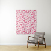 Tenture L'amour rose (En situation)