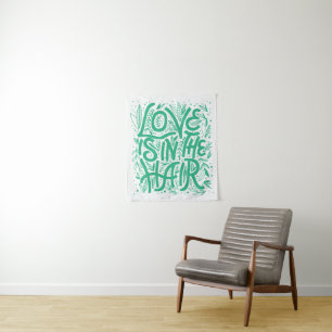 Tenture L'amour vert est dans les cheveux