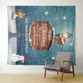 Tenture Lampe de pays de bois post animaux mignons dans la (En situation (horizontale))