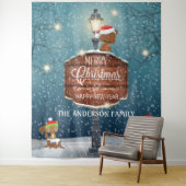 Tenture Lampe de pays de bois post animaux mignons dans la (En situation)