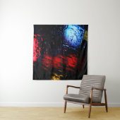 Tenture Lampe LED rouge et bleue (En situation (horizontale))