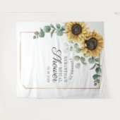 Tenture Lancement de mariage floral à la tournesol Eucalyp (Devant (Horizontal))