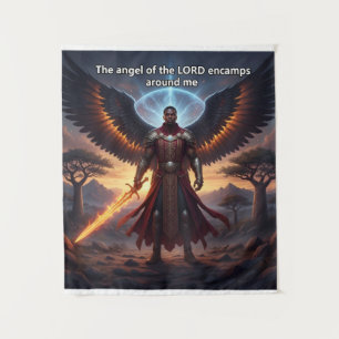 Tenture 'L'ange de l'Éternel campe autour de moi' Tapisser
