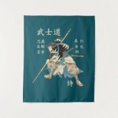 Tenture Langue japonaise de vertus des samouraïs huit de (Devant)