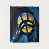 Tenture Lanterne bleue et jaune (Devant)