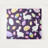 Tenture lapin avec oeufs de pâques (Devant (Horizontal))