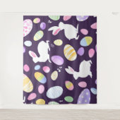 Tenture lapin avec oeufs de pâques (Devant)