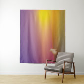 Tenture Lapin blanc mignon sur une colline herbeuse au lev (En situation)