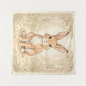 Tenture Lapin brun mignon dans une forêt (Devant (Horizontal))