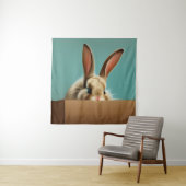 Tenture Lapin dans une boîte (En situation)