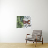 Tenture Lapin dans une patte de chou (En situation (horizontale))