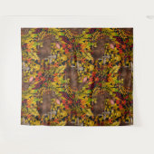 Tenture Lapin d'automne en noir (Devant (Horizontal))