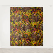 Tenture Lapin d'automne en noir (Devant)