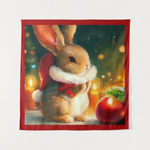 Tenture Lapin de Noël 1