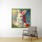 Tenture Lapin de Noël 2 (En situation)