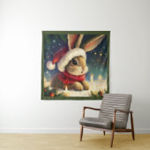Tenture Lapin de Noël 4 (En situation)