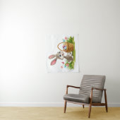 Tenture lapin de Pâques (En situation)