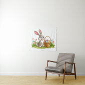 Tenture lapin de Pâques (En situation (horizontale))