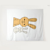 Tenture Lapin de Pâques (Devant (Horizontal))