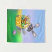 Tenture Lapin de Pâques (Devant (Horizontal))