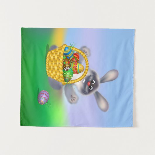 Tenture Lapin de Pâques (Devant (Horizontal))