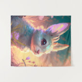 Tenture Lapin Lapin Animal Portrait Peinture Faune Art (Devant (Horizontal))