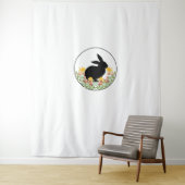 Tenture Lapin - Lapin mignonne (En situation)