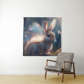 Tenture Lapin Papillon (En situation)