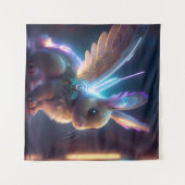 Tenture Lapin spatial (Devant (Horizontal))