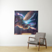 Tenture Lapin spatial (En situation (horizontale))