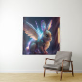 Tenture Lapin spatial (En situation)