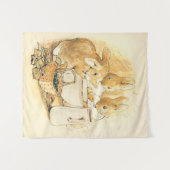 Tenture Lapins et Pudding au lait par Beatrix Potter (Devant (Horizontal))