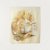 Tenture Lapins et Pudding au lait par Beatrix Potter (Devant)