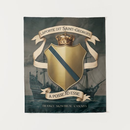 Tenture Laporte dit Saint Georges Armoiries 1 (Devant)