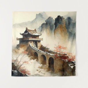 Tenture L'aquarelle chinoise La Grande Muraille