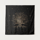 Tenture L'Arbre des Chouettes d'Or (Devant)