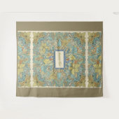 Tenture Large Intricate Floral Wall Tapestry (Devant (Horizontal))