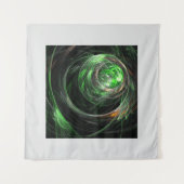 Tenture L'art Abstrait vert du monde entier (Devant (Horizontal))