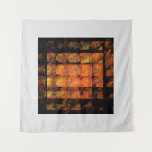 Tenture L'art de feu géométrique abstrait moderne pour le