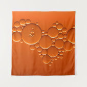 Tenture L'art des bulles orange (Devant (Horizontal))