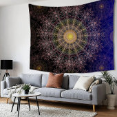 Tenture L'art floral pétillant dans le ciel clair de la nu